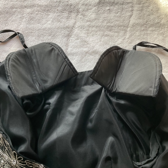 Short sleeved beaded Papell Boutique evening top - Picture 6 of 13